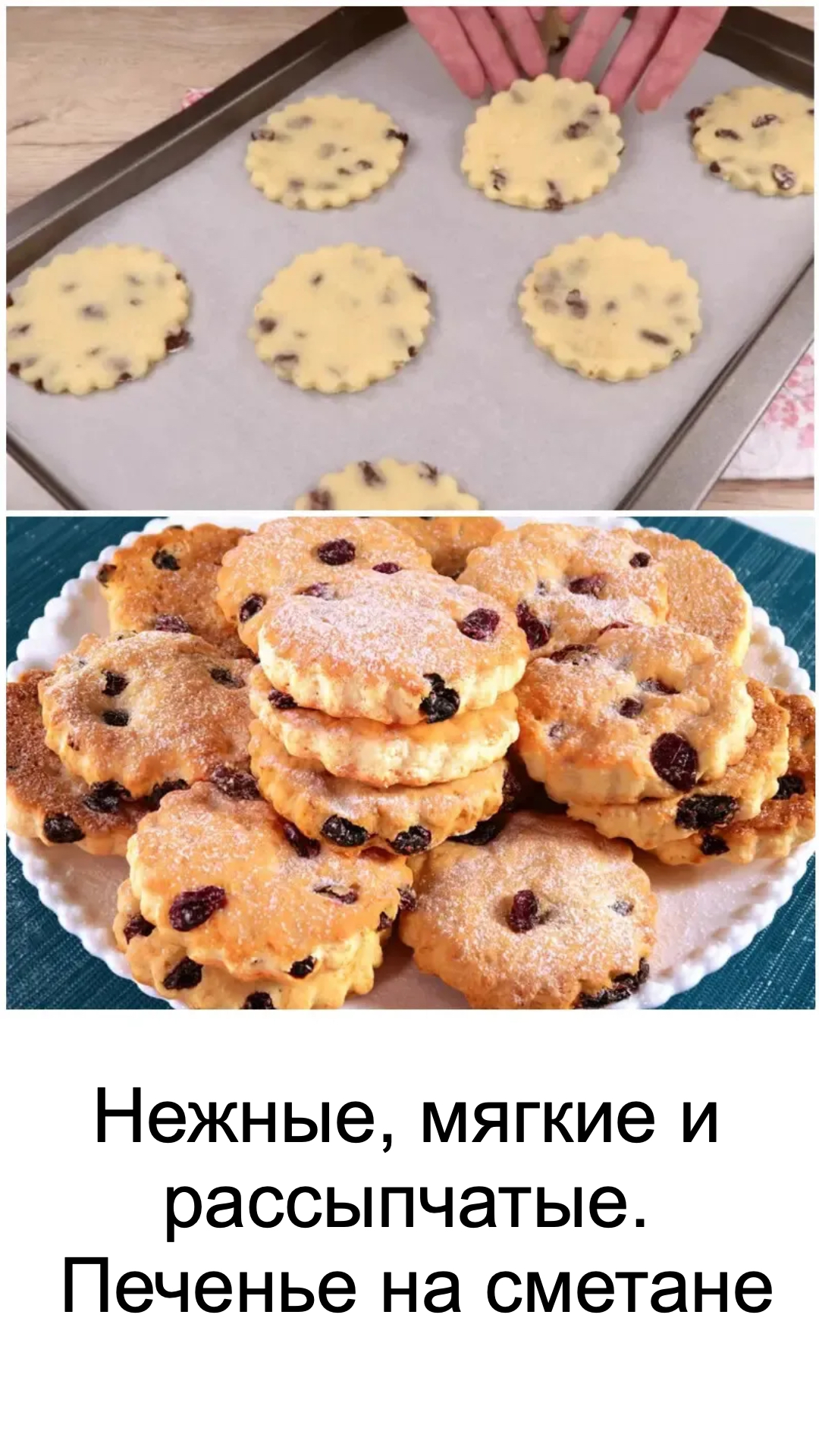 Нежные, мягкие и рассыпчатые. Печенье на сметане